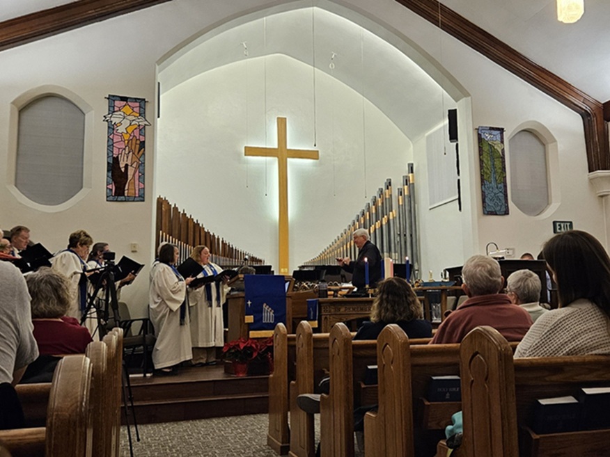 Church worship service